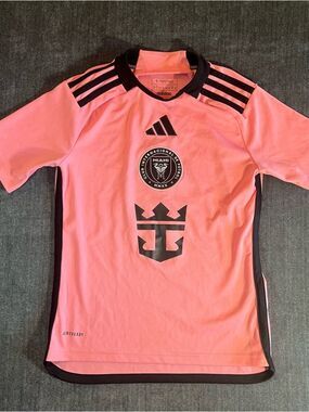 Youth Adidas Inter Miami FC Lionel Messi Home Jersey Sz S 9-10 Easy Pink MLS #10